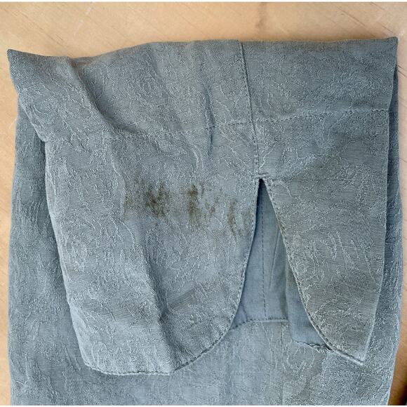 J. JILL Silk & Linen Casual Cropped Button Up Jacket Blazer Women's Gray SIZE L - Picture 5 of 7